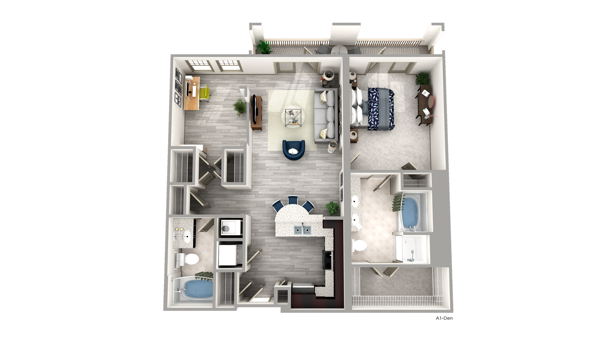 One Bedroom Floorplan